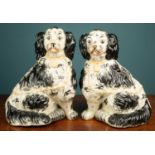 A pair of Staffordshire Style Spaniels