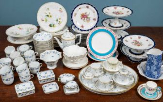 A large collection of porcelain tea wares