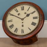 A late Victorian or Edwardian dial clock