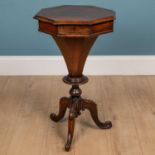 A Victorian sewing table