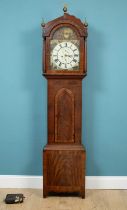 A mahogany longcase clock made by Tinkler, Newcastle