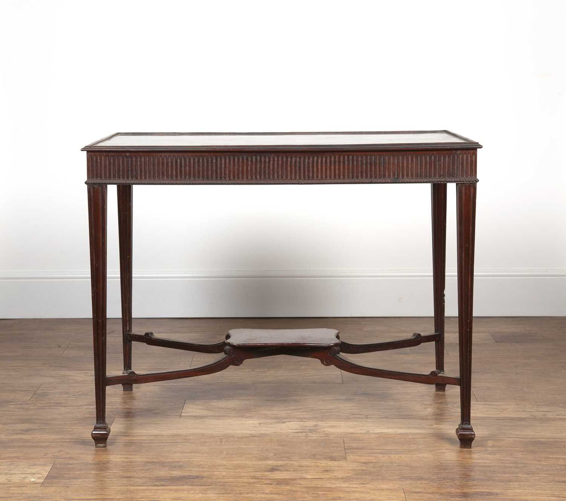 In the style of Thomas Chippendale (1718-1779) mahogany, silver or centre table, with shaped edges - Image 3 of 4