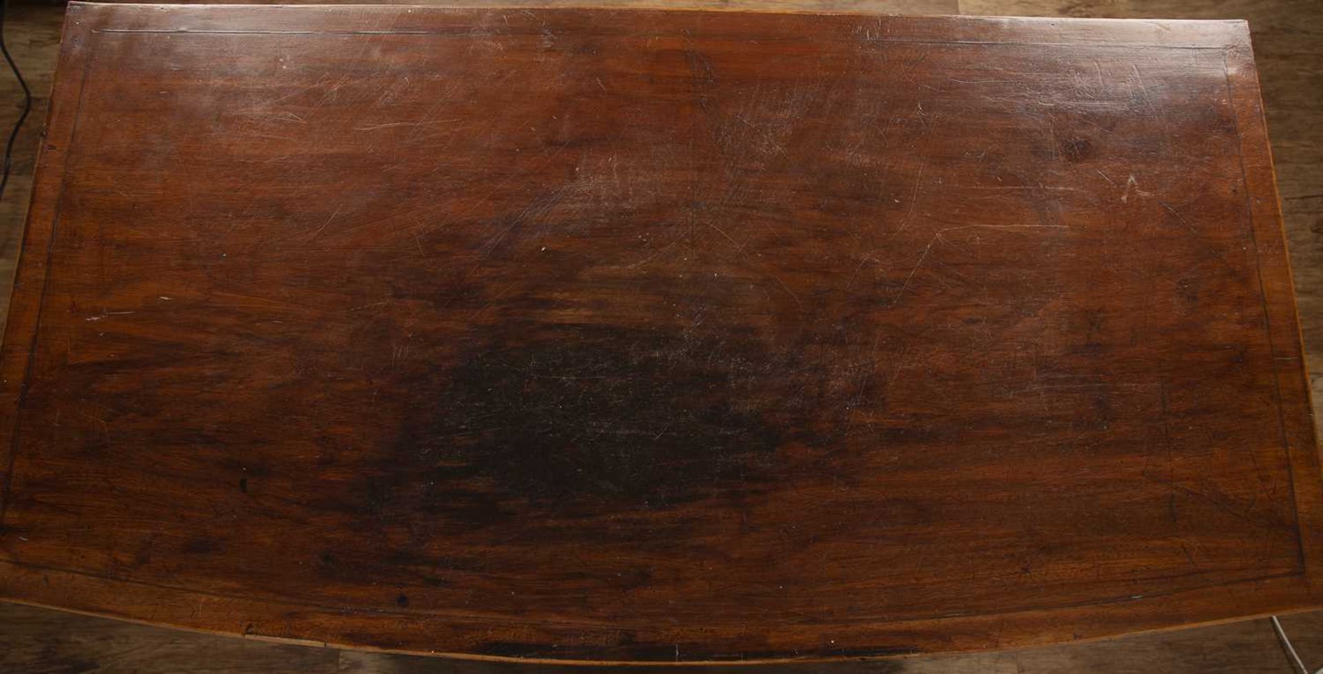 Mahogany crossbanded chest of bow fronted drawers Late 18th Century/early 19th Century, two over - Image 5 of 5