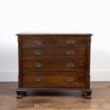 Mahogany chest of drawers of small proportions, in the Georgian style, 86cm wide x 75cm high x