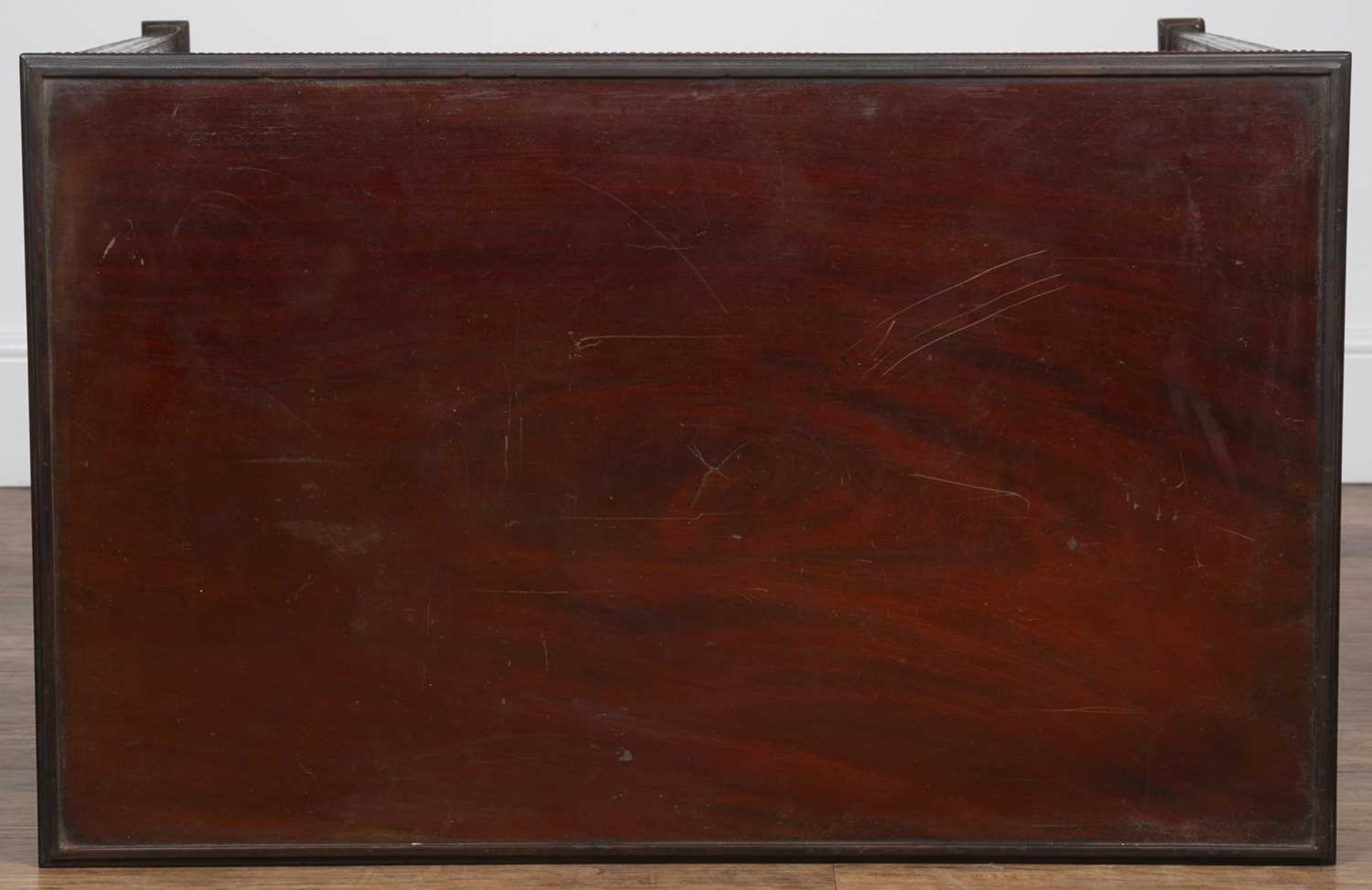 In the style of Thomas Chippendale (1718-1779) mahogany, silver or centre table, with shaped edges - Image 4 of 4