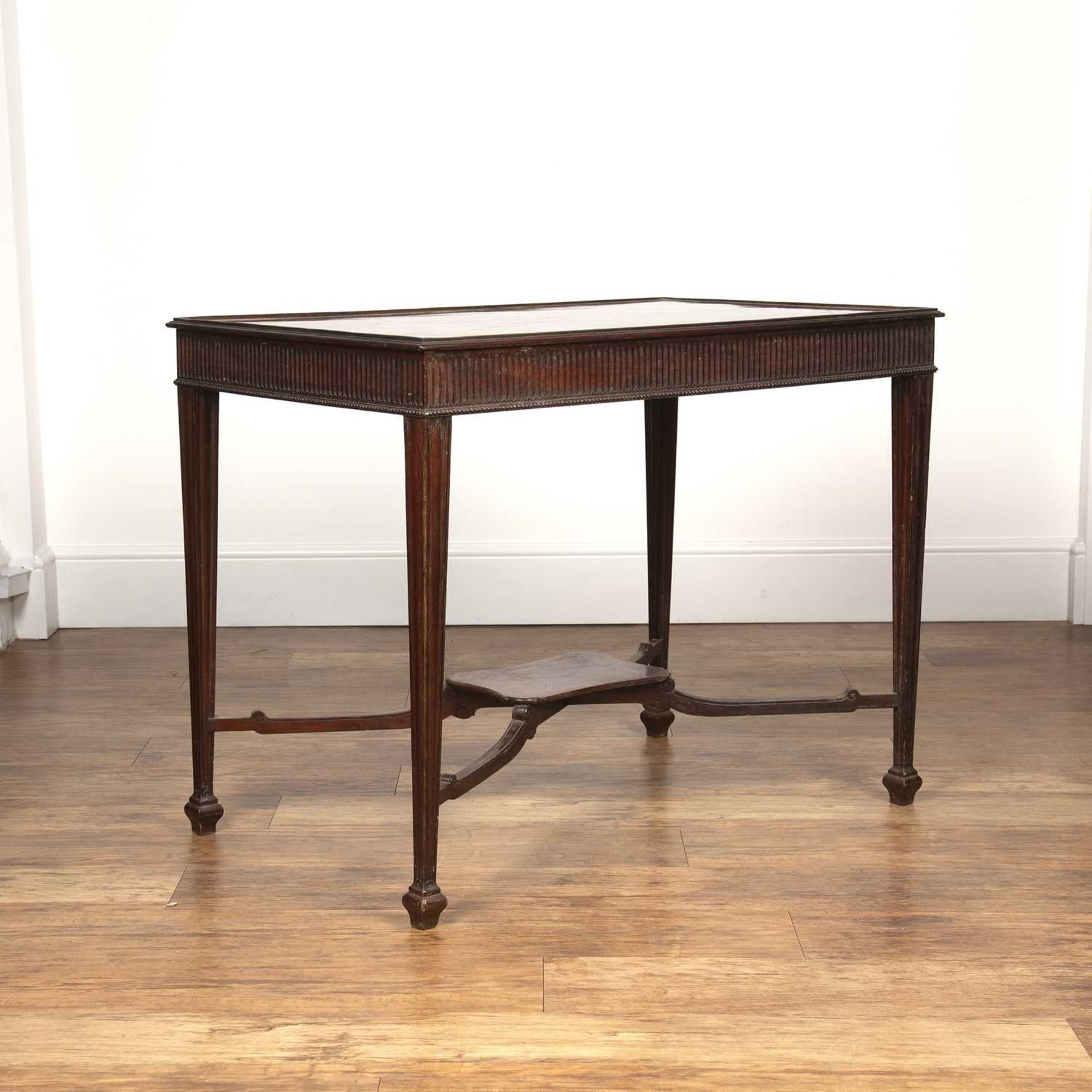 In the style of Thomas Chippendale (1718-1779) mahogany, silver or centre table, with shaped edges - Image 2 of 4