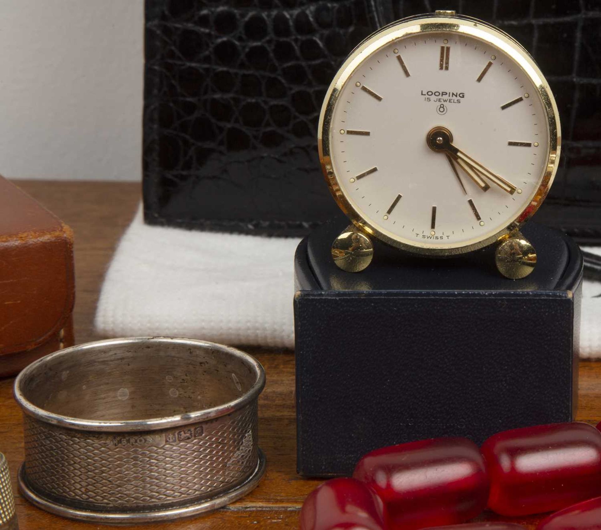 Collection of miscellaneous jewellery a vintage ladies handbag, a white metal Omani bracelet, a - Image 3 of 6