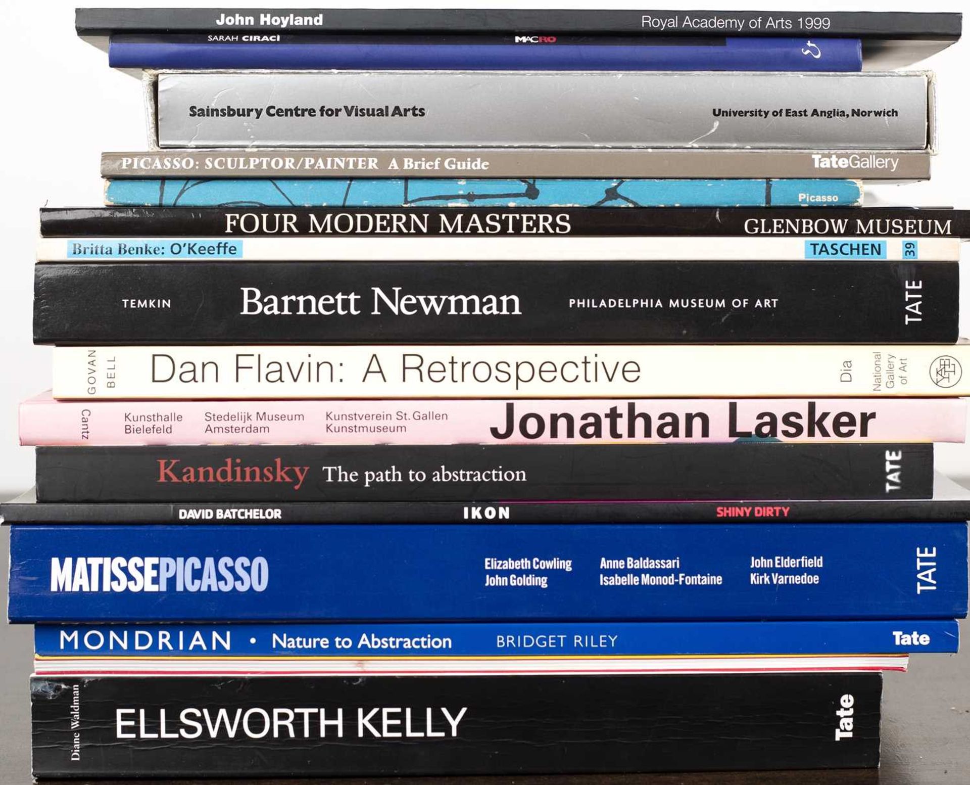 Group of Modern Britsh art catalogues (Books) including: John Hoyland, Kandinsky (Tate), Matisse/