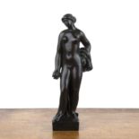 Břetislav Benda (1897-1983) 'Untitled figure of of a nude female', bronze, facsimile signature to