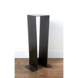 Metal display or artists' stand 20th Century, metal, unmarked with folded foot, 100.5cm high x
