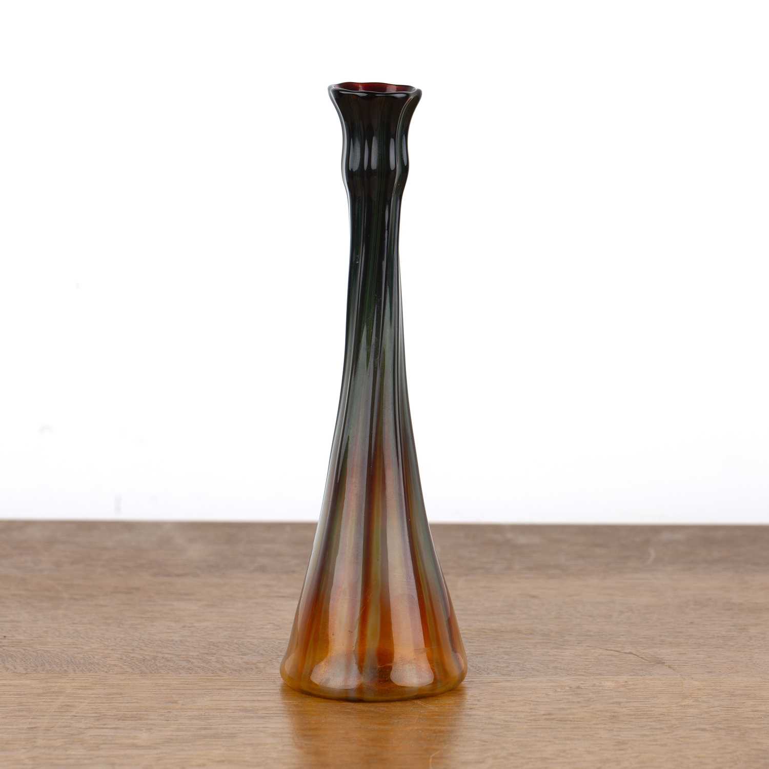 Louis Comfort Tiffany (1848-1933) glass vase, signed and numbered 'L. C. T K1562' to the base, - Image 2 of 3