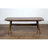 Luciano Ercolani (1888-1976) for Ercol Elm, Windsor 459 coffee table, 104cm wide x 35cm high x