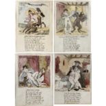 After Thomas Rowlandson (1756-1827) The Sanctified Sinner, and three further erotic scenes: The