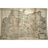 An 18th century 'Atlas Factice' containing fifty three maps, mostly hand-coloured and regions