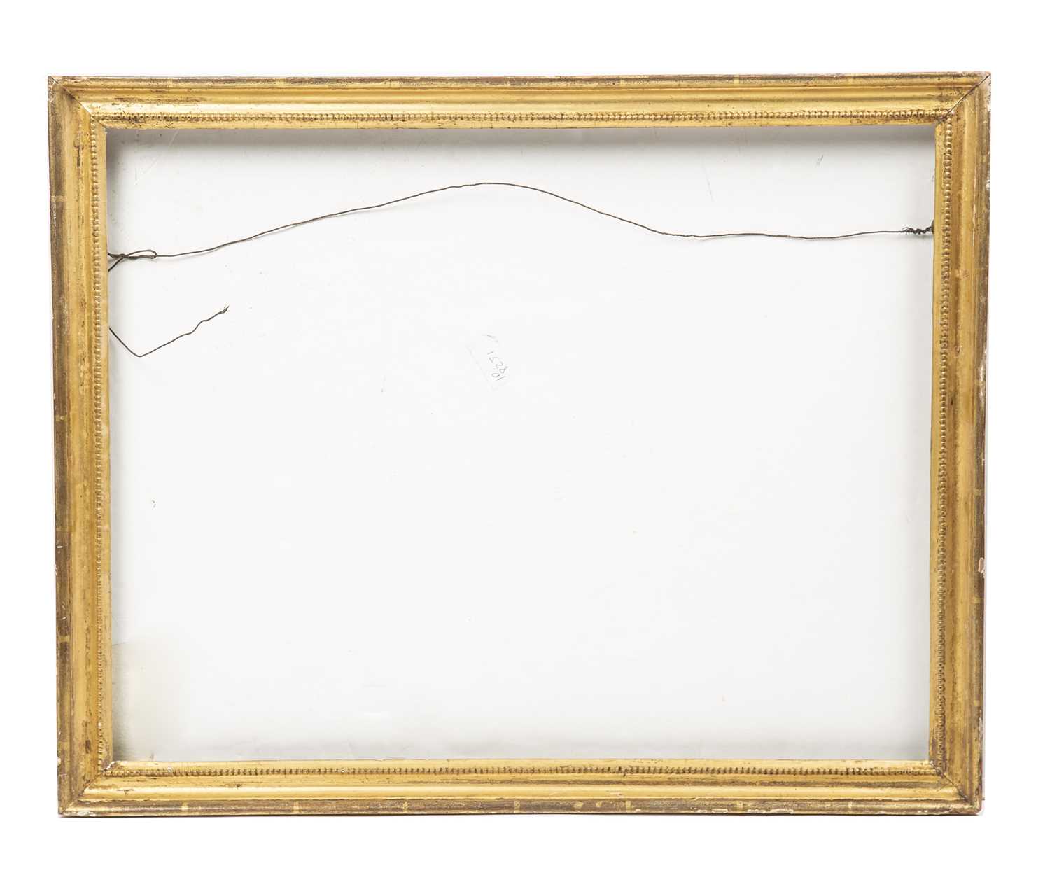 A 19th century gilt frame with bobbin moulded sight, rebate 45 x 59cm