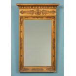A 19th century gilt gesso moulded wall mirror
