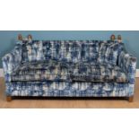 A Knole style two seater sofa