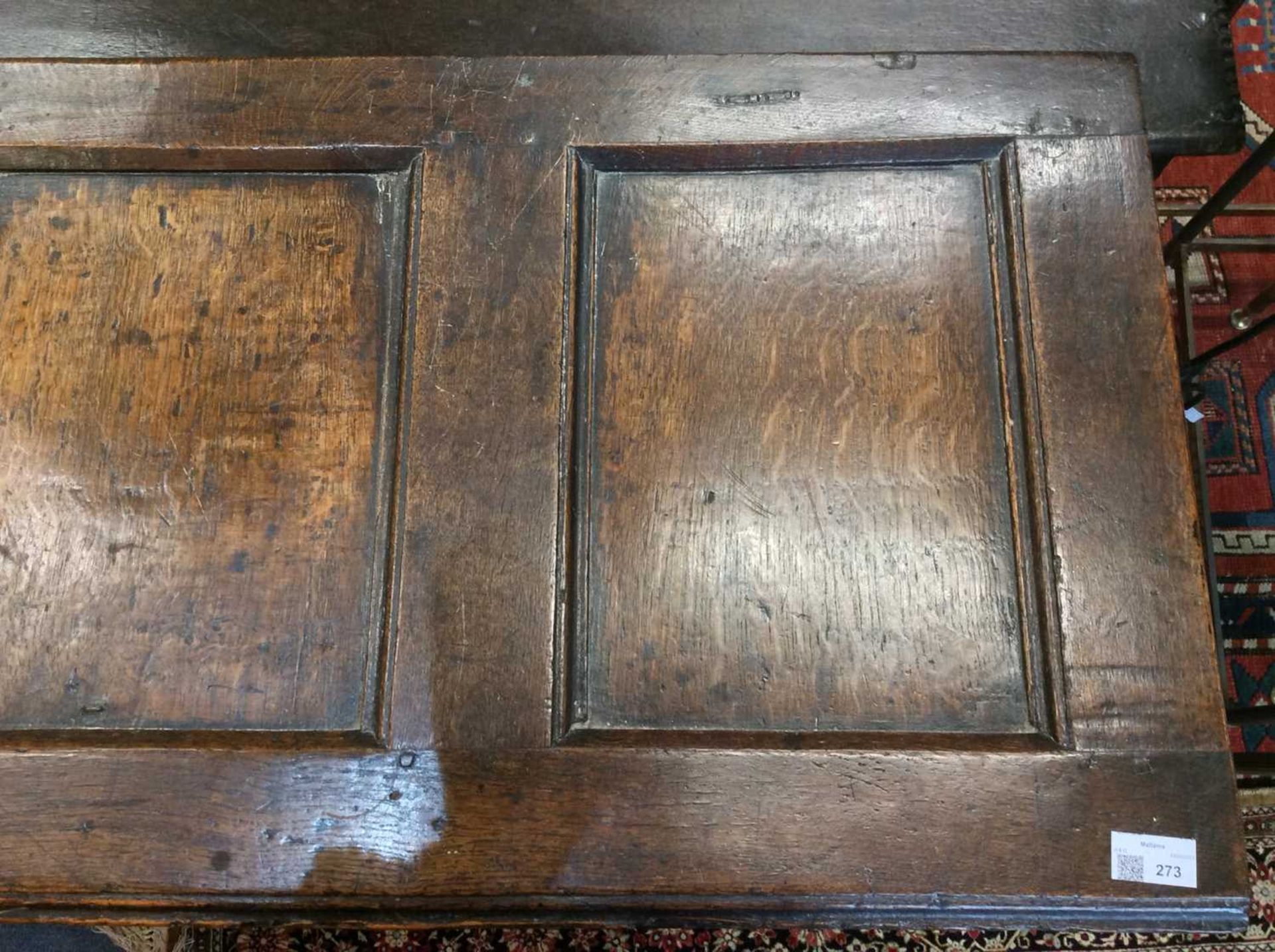 A Charles II oak coffer - Image 14 of 17