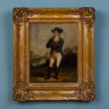 Late 18th century or early 19th century naive school after Alexander Nasmyth, portrait of Robert Bur