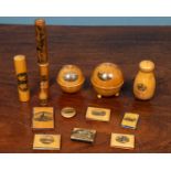 A collection of 19th century and later Mauchline ware