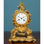 A 19th century French ormolu mantel clock