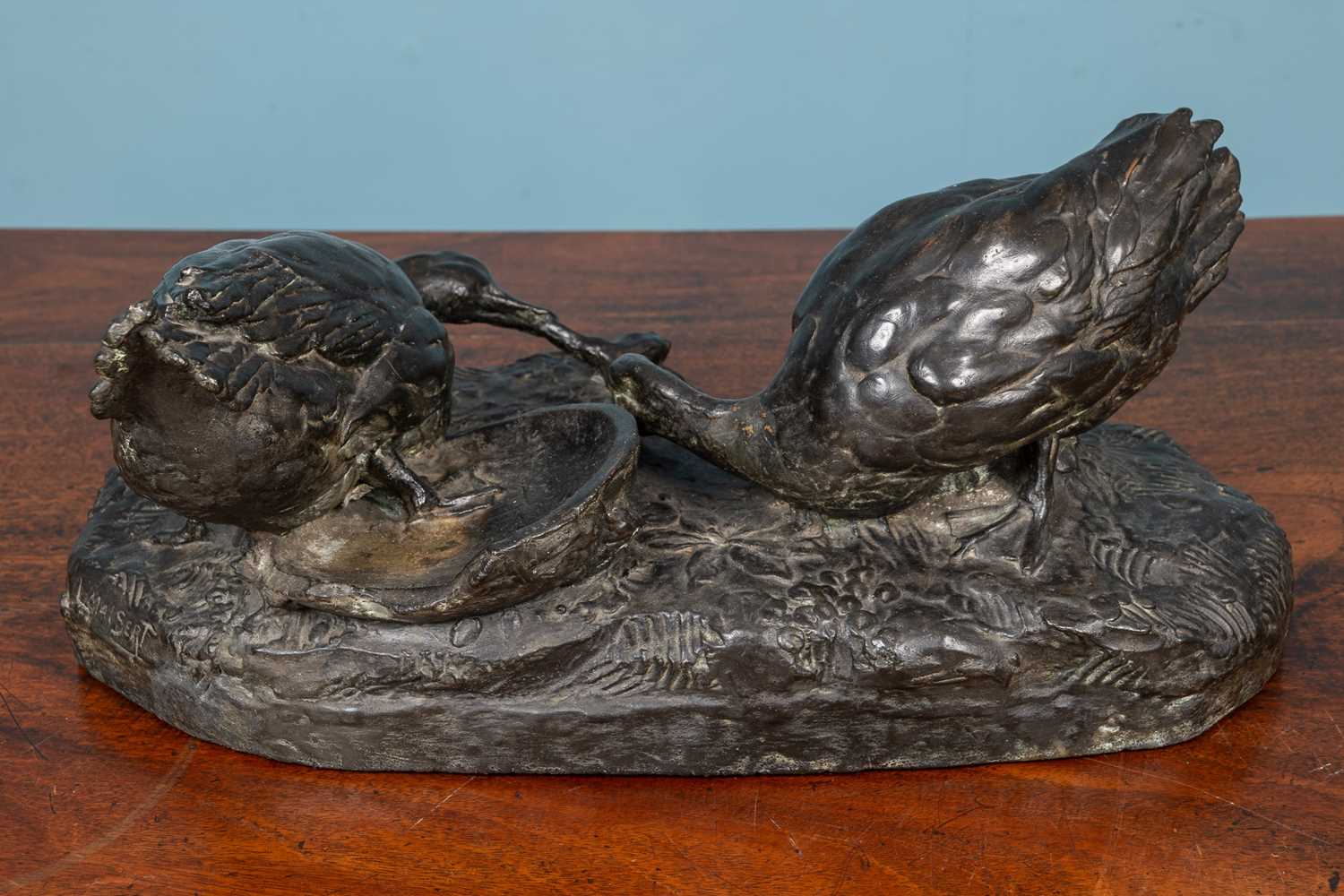 French school, animalier sculpture depicting two ducks and a frog - Image 2 of 3