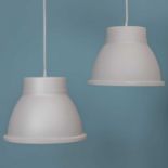 A pair of "film studio" pendant lamps designed by Thomas Barnstrand for Muuto