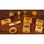 A collection of 19th century and later Mauchline ware