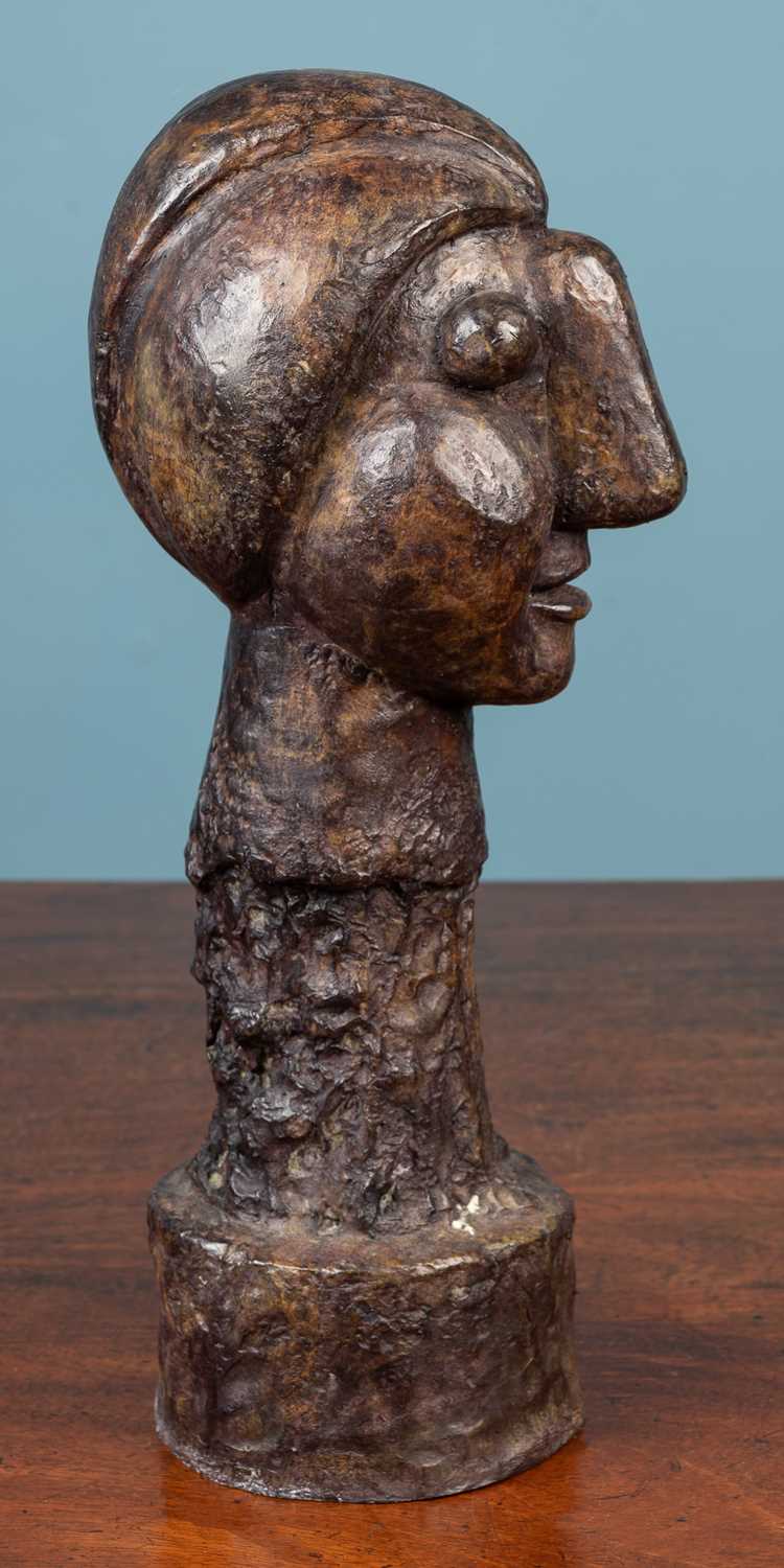 After Picasso, a cast bronze sculpture of a head - Image 2 of 4