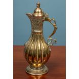 A 19th century Bokhara brass jug
