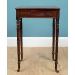 A Regency rosewood small table