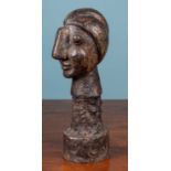 After Picasso, a cast bronze sculpture of a head