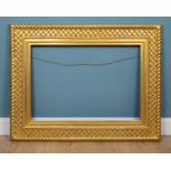 A large gilt wood, plaster picture or mirror frame