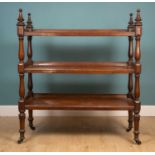 A 19th centruy oak Country House three-tier buffet