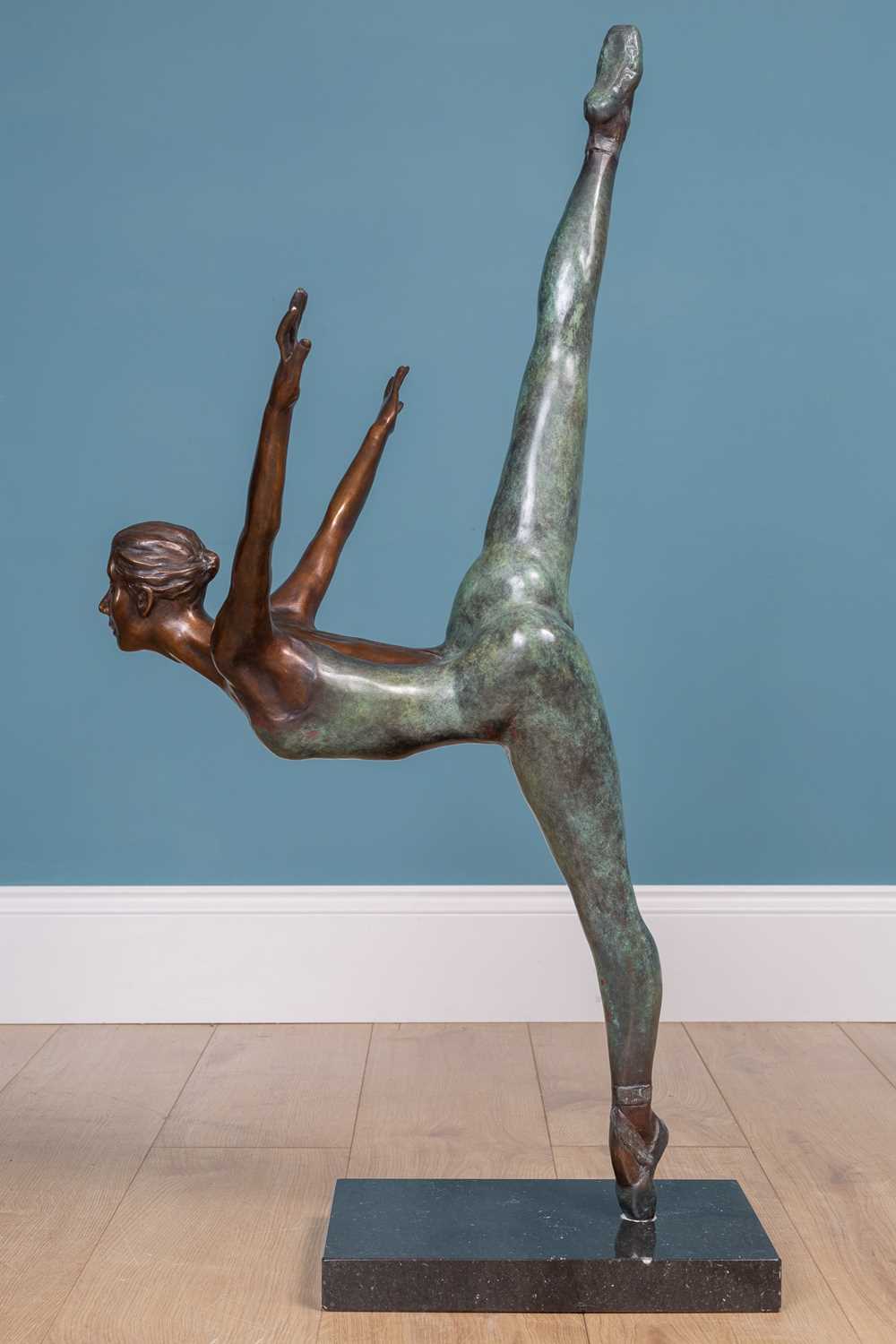 Jonathan Wylder (British, b.1957-), Dancer at barre
