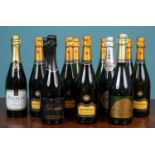 A selection of sparkling wine and Prosecco