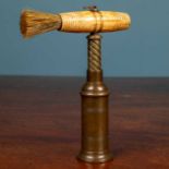 A 19th century bone and brass patent corkscrew