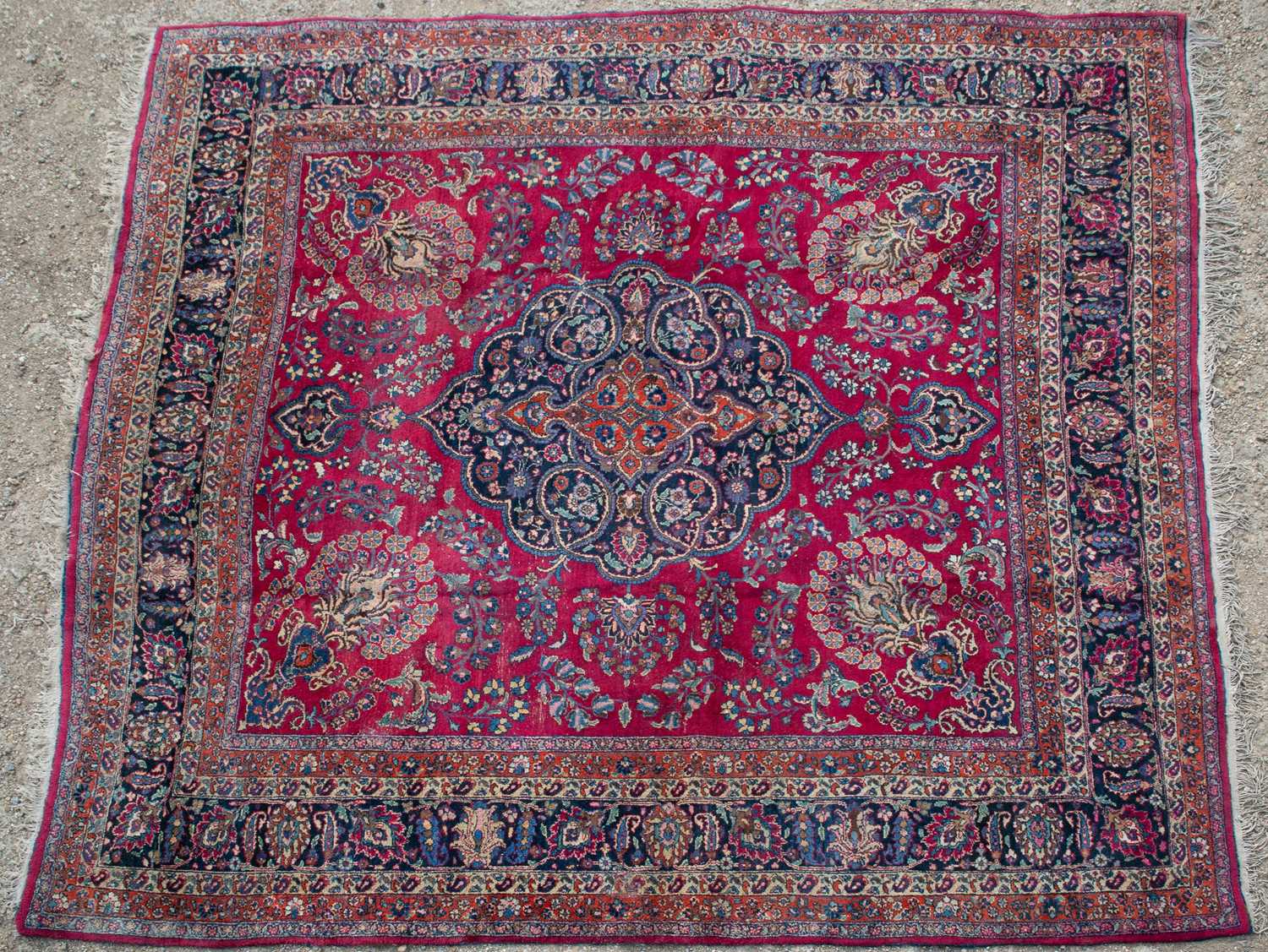 A modern Kashan rug