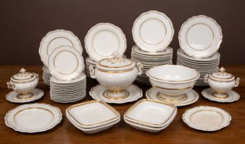 An extensive dinner service largely from Chamberlain Worcester and Flight, Barr & Barr Worcester