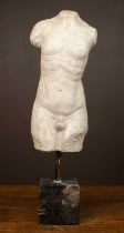 A plaster cast of a classical torso
