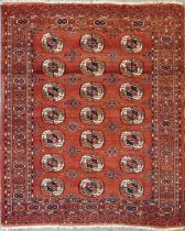 A 20th century hand-woven Tekke Turkmen rug