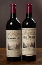 Two bottles of 1966 Château Lynch-Bages, Pauillac