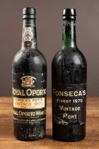 Two bottles of vintage port