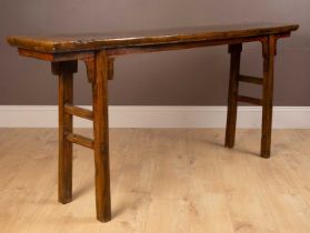 A Chinese hardwood altar table