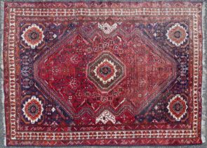 A modern machine made Hamadan carpet