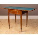 A Regency mahogany fold-over card table