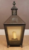 An old riveted lantern