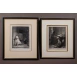 After Edwin Henry Landseer (British b.1802-d.1873), a pair of etchings