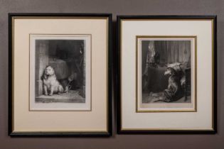 After Edwin Henry Landseer (British b.1802-d.1873), a pair of etchings