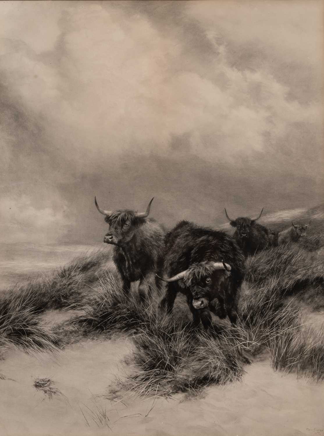 After Peter Graham A.R.S.A., (Scottish 1836-1921), highland cattle